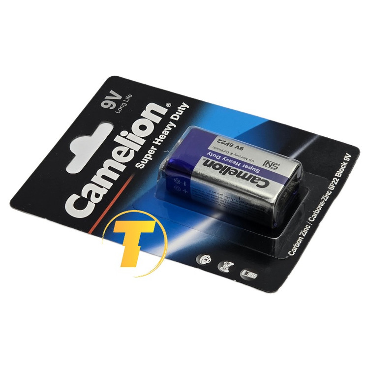 نمای بستهبندی باتری Camelion سوپر هوی دیوتی 9V