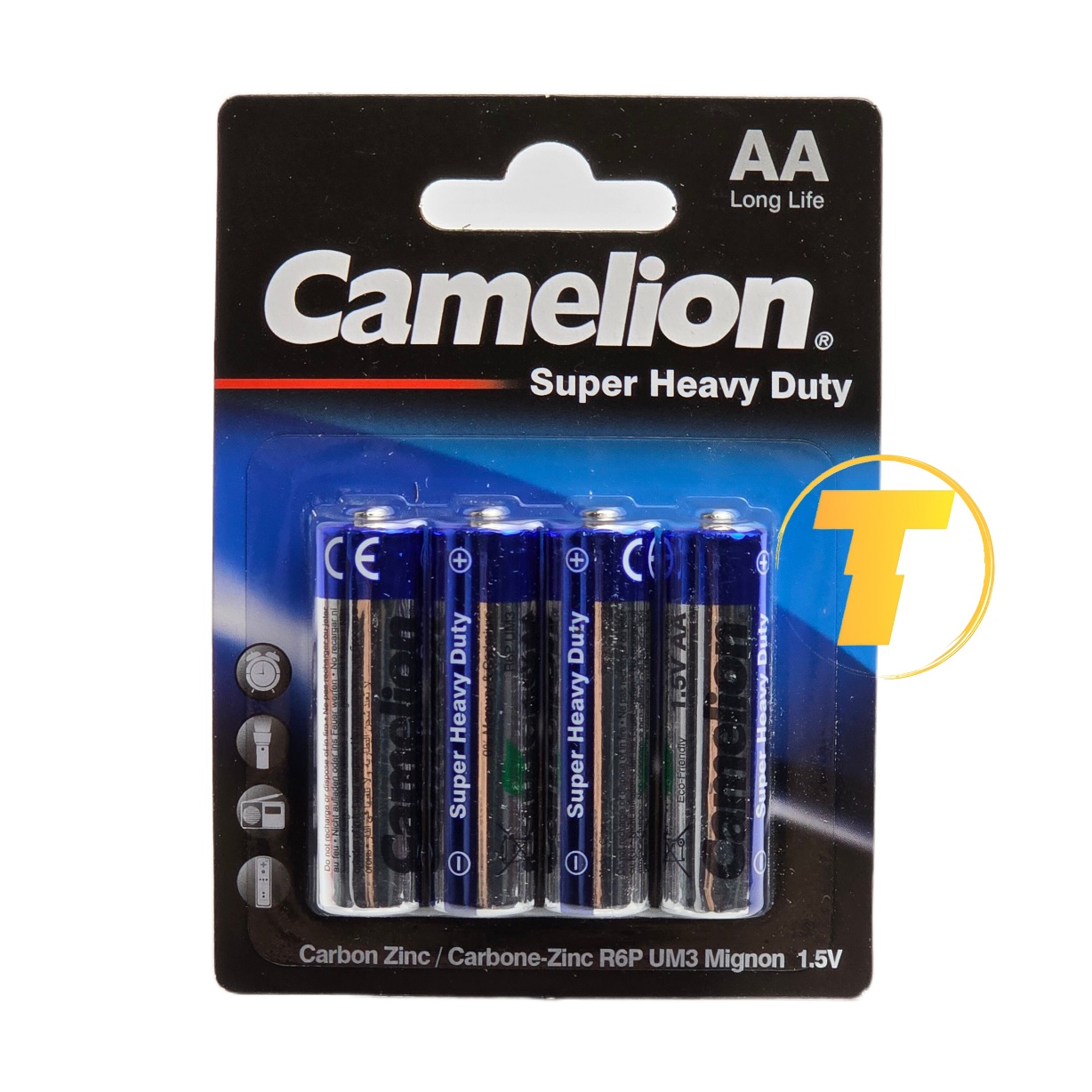 نمای نزدیک باتری قلمی Camelion Super Heavy Duty R6P UM4