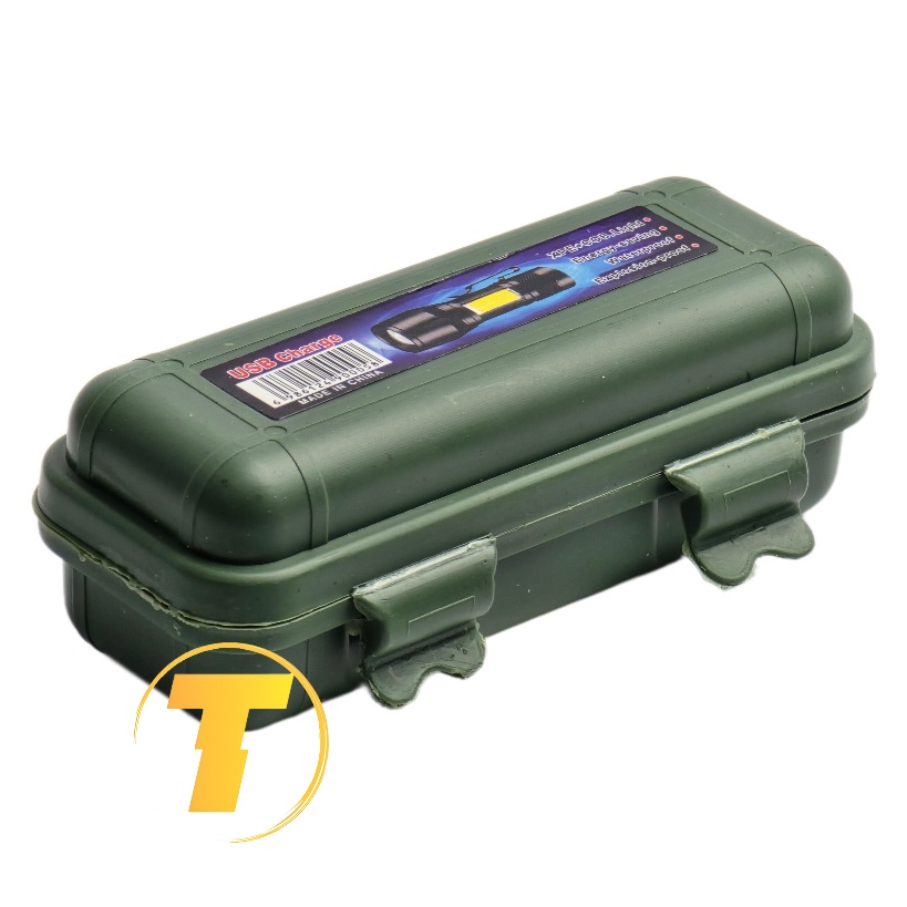 چراغ قوه پلیسی شارژی دوکاره با جعبه مخصوص حمل و نگهداری