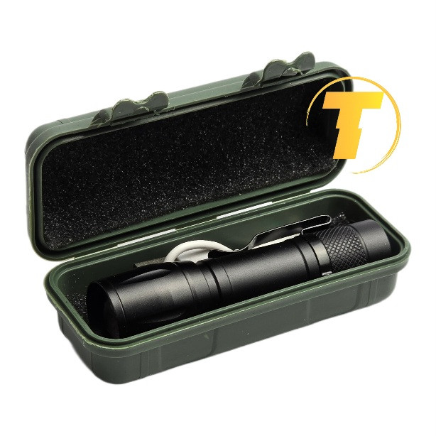 چراغ قوه پلیسی شارژی سه مود نور با جعبه مخصوص محصول