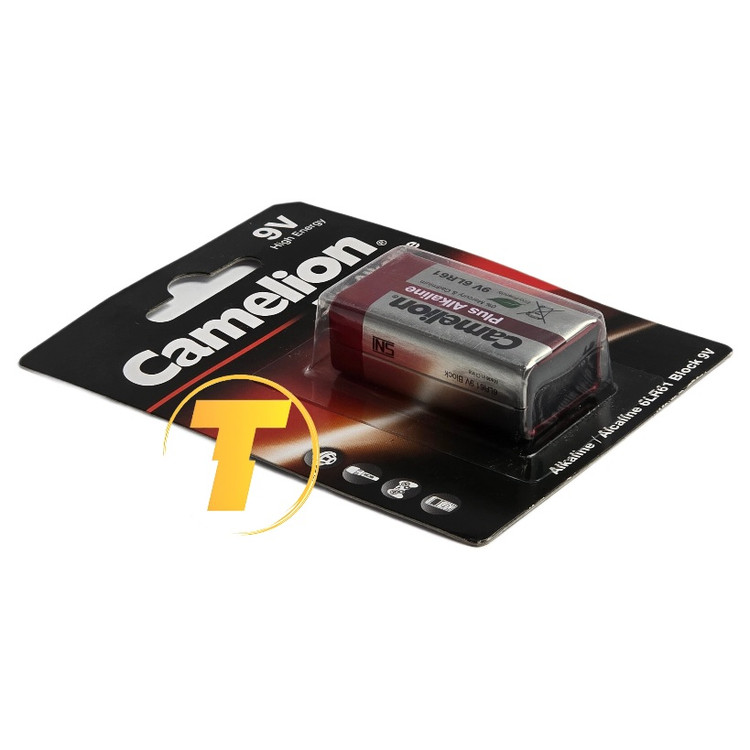 نمای بستهبندی باتری 9V کملیون مدل BLOCK