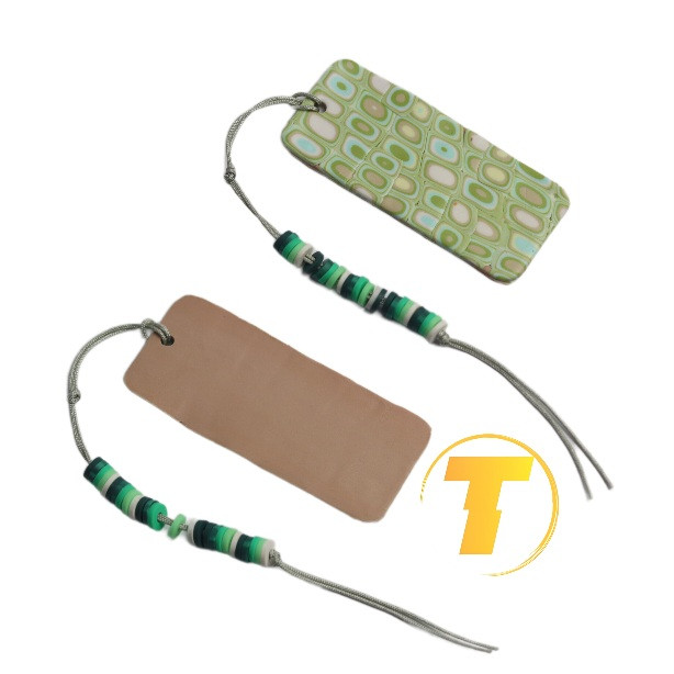 بوکمارک پلیمری قابل شستشو طرح سبز رترو