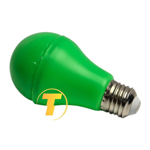 لامپ 10 وات رنگ سبز پارس سام روی زمینه سفید