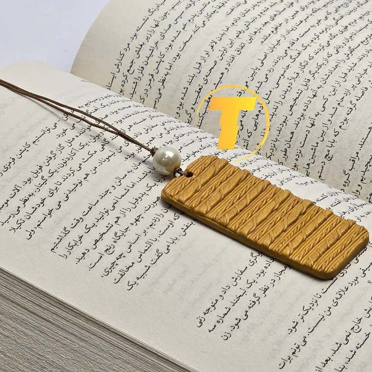 بوک مارک شیک و خاص با الگوی بافتنی هنری