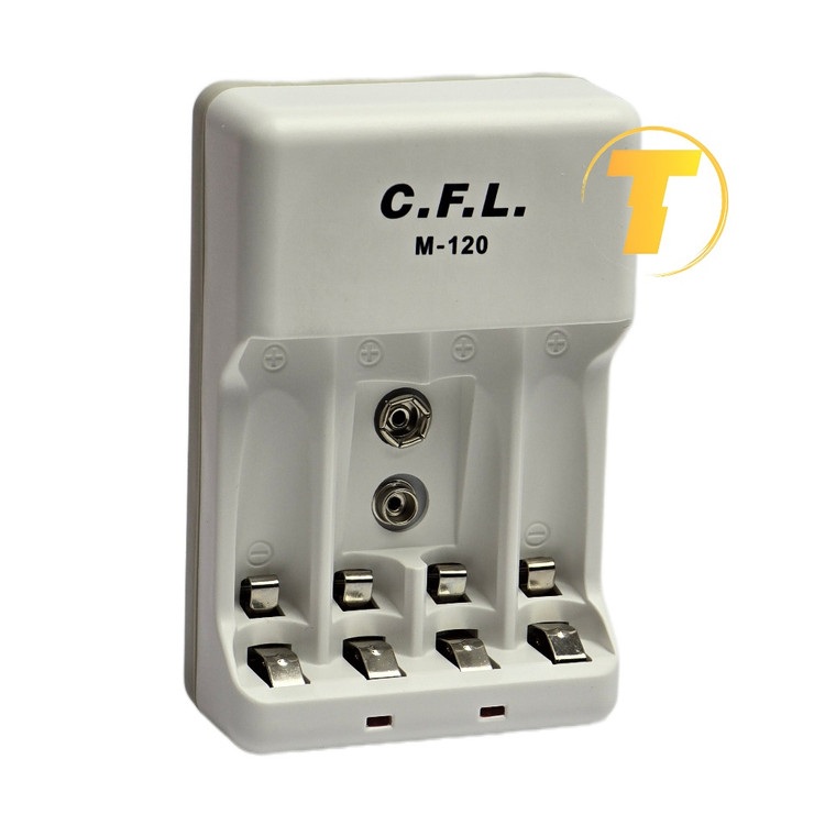 تصویر شارژر باتری C.L.F مدل M‑120 زاویه روبهرو