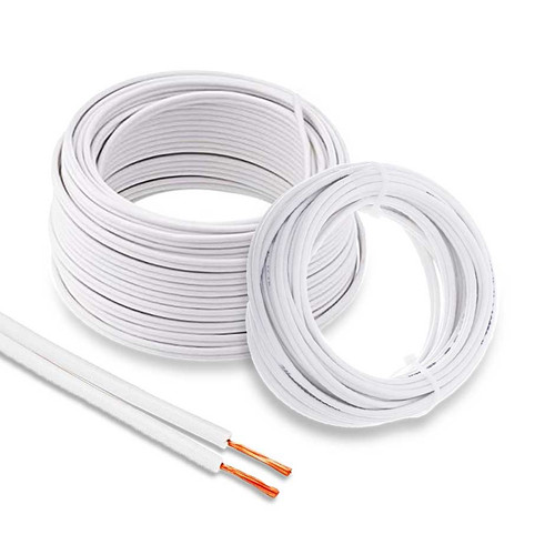 سیم برق افشان دو رشته نایلون 2 در 2.5 البرز افشان با مغزی CCA و روکش PVC مناسب سیم کشی ساختمان و تابلو با انعطاف بالا.