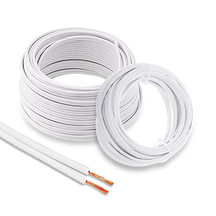 سیم برق افشان دو رشته نایلون 2 در 2.5 البرز افشان با مغزی CCA و روکش PVC مناسب سیم کشی ساختمان و تابلو با انعطاف بالا.