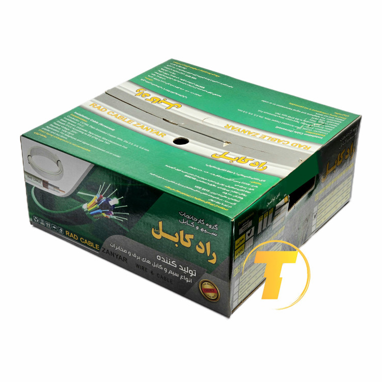 نمای کابل تلفنی تاسیساتی 4×2×0.6 با حفاظ الکترواستاتیکی