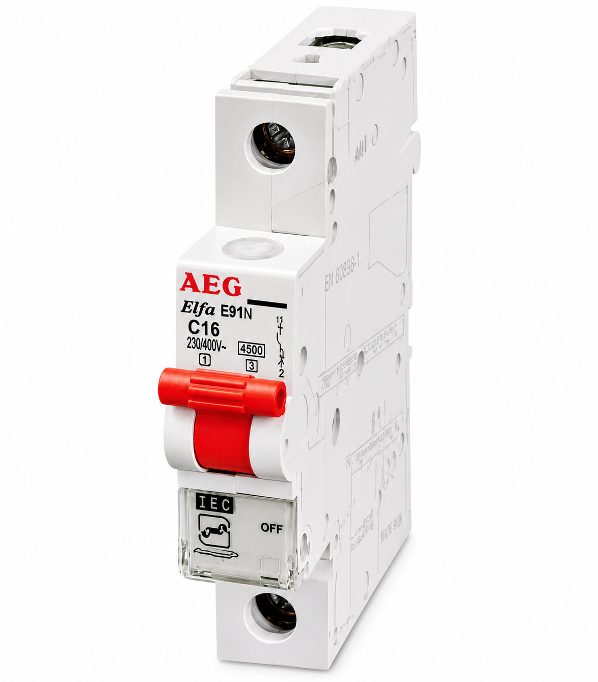 کلید فیوز مینیاتوری تیپ C تکفاز AEG قدرت قطع 4.5kA