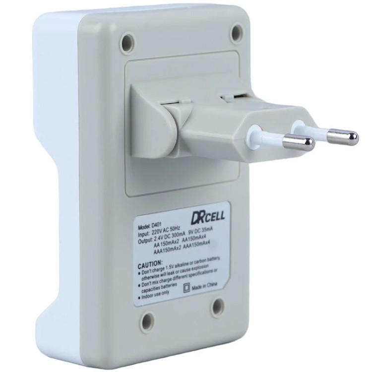 شارژر باتری DRcell مدل D401 با دو اسلات شارژ
