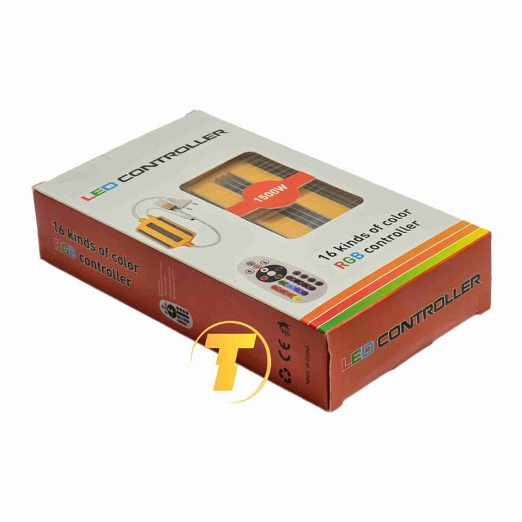 ریموت کنترل ریسه RGB مادون قرمز 16 رنگ با قابلیت تنظیم روشنایی و سرعت افکت