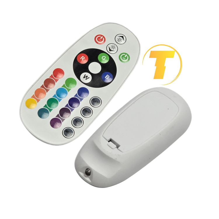 ریموت کنترل ریسه LED RGB مادون قرمز با تنظیم روشنایی، سرعت افکت و حافظه