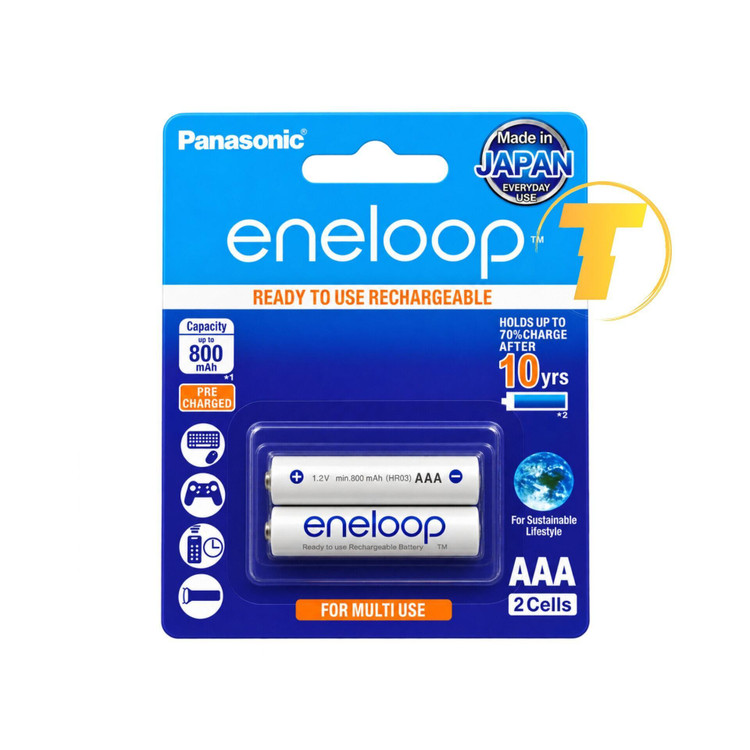 باتری شارژی پاناسونیک Eneloop BK-4HCCE/4BT سایز AAA