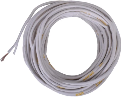 سیم نایلونی دو رشته سفید 2 در 1.5 (انبار تکانی / قیمت ویژه)