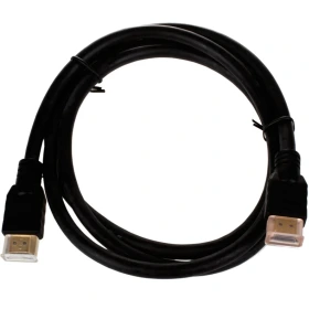کابل HDMI مشکی ۱.۵ متری با کانکتورهای اتصال تصویر و صدا